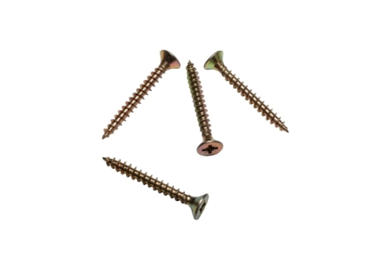 Саморез Rizzel Pz 3,5х20 (2000шт) шлиц Pz2 желтый цинк (короб)