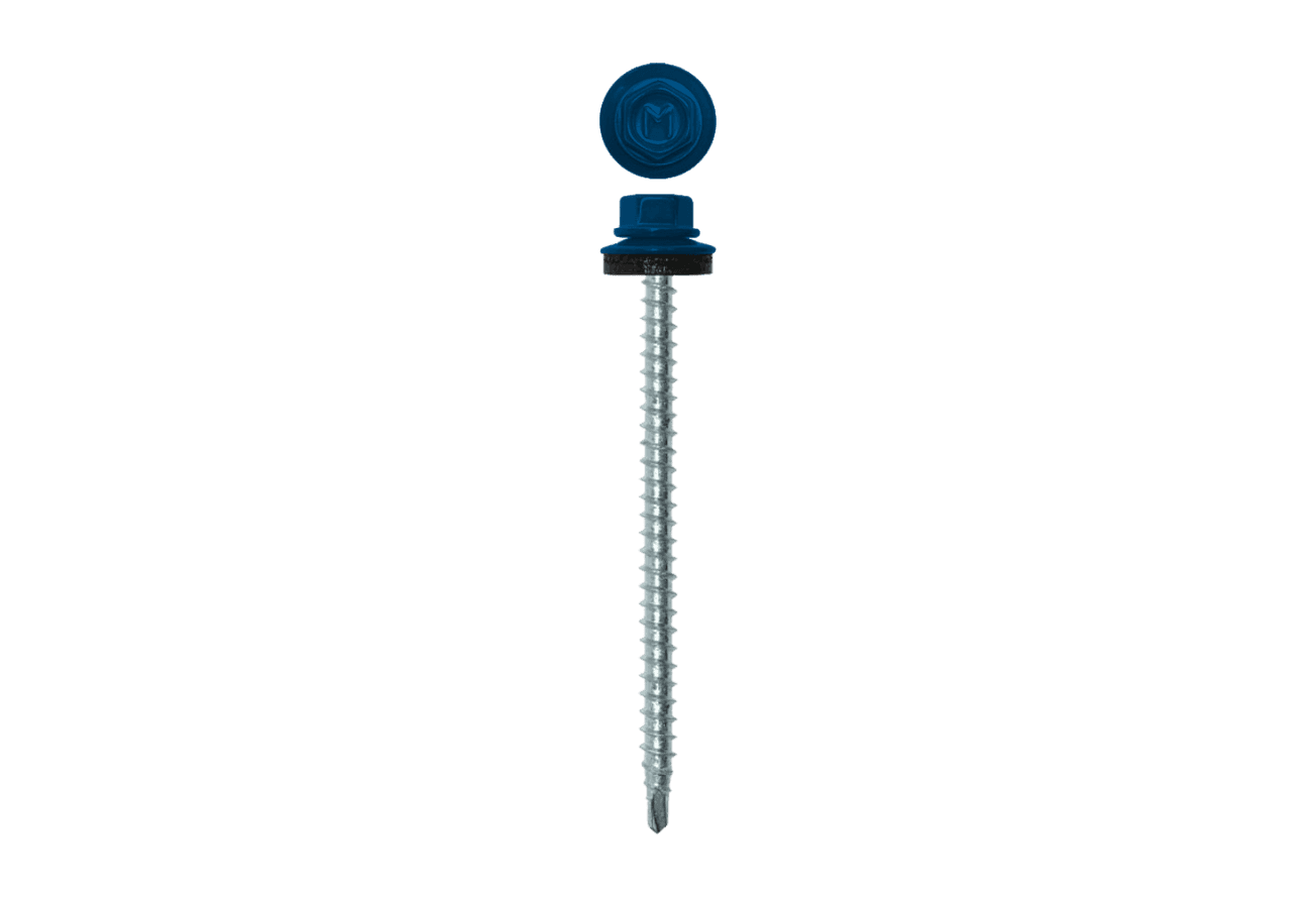 Саморез кровельный Daxmer 4,8х70 RAL 5005 (100) сверло №1