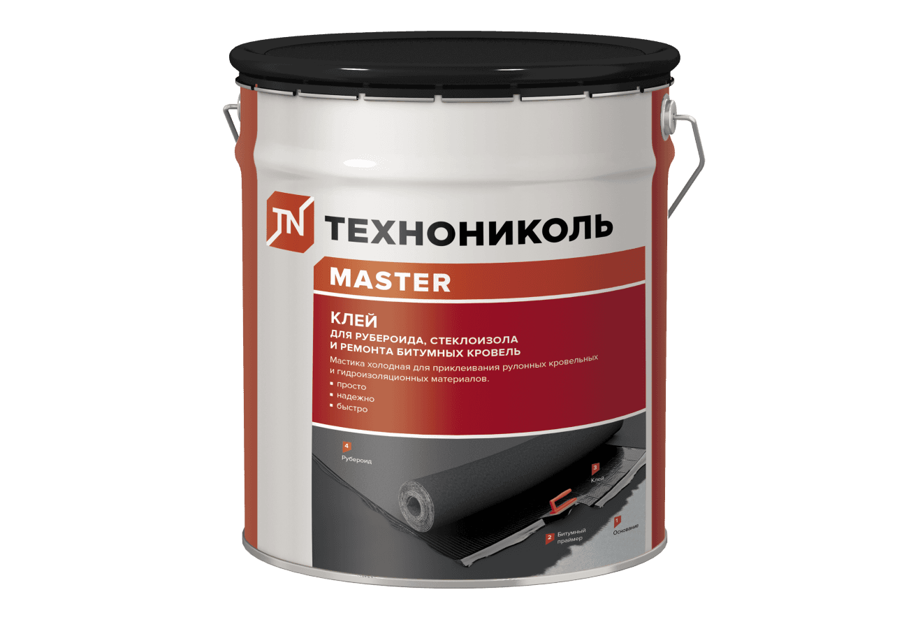 Клей для рубероида Технониколь 10кг (металлическое ведро)
