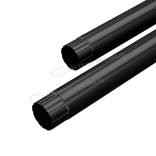 Труба соединительная МЕТАЛЛ ПРОФИЛЬ PURMAN BLACK EDITION D100х1000 Ral 9005