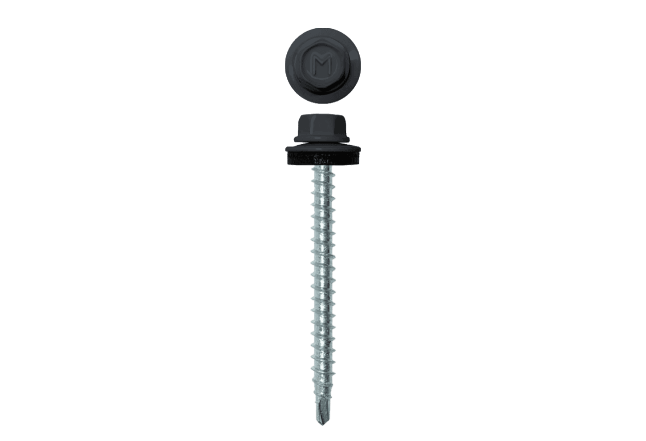 Саморез кровельный Daxmer 4,8х50 RAL 7024 (150) сверло №1