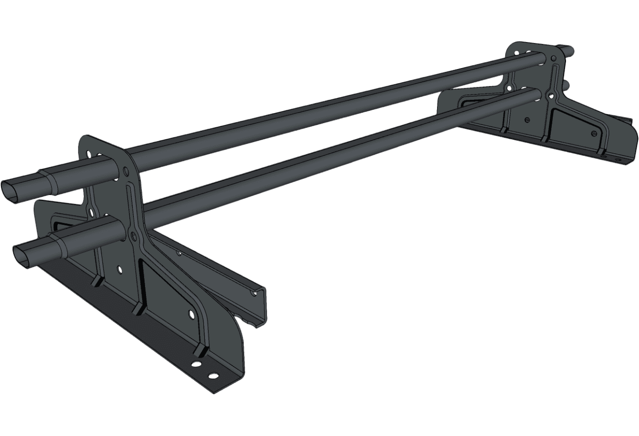 Снегозадержатель трубчатый для фальца Стандарт Т4 d 40х20 RAL 7024 (1м) оцинкованный