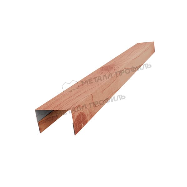 Планка стойки забора 40мм 30х40 х 3000 (ECOSTEEL_T-12-Золотой Орех-0.45)