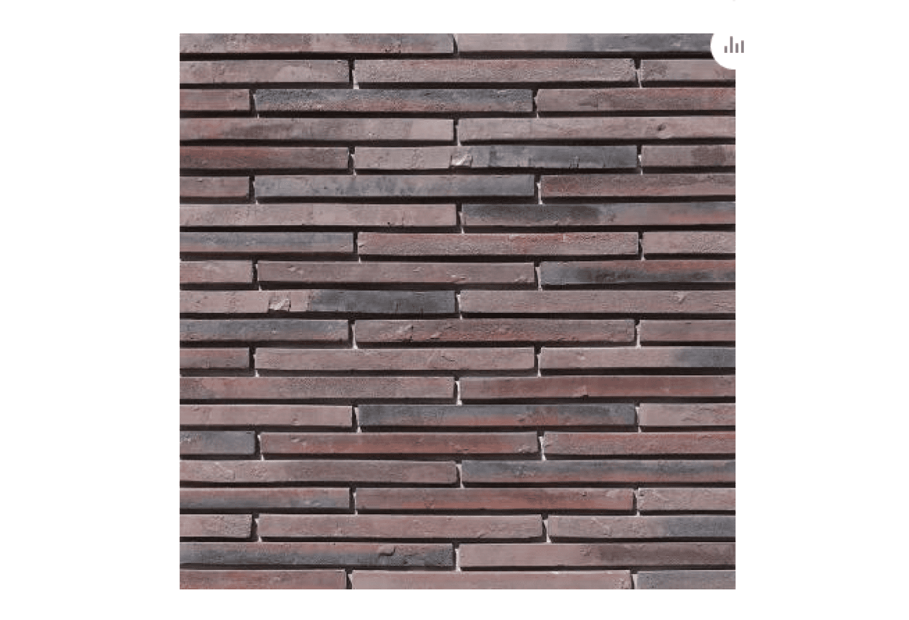 Рядовая плитка White Hills Реген брик 691-40 с расшивкой 1,2 см
