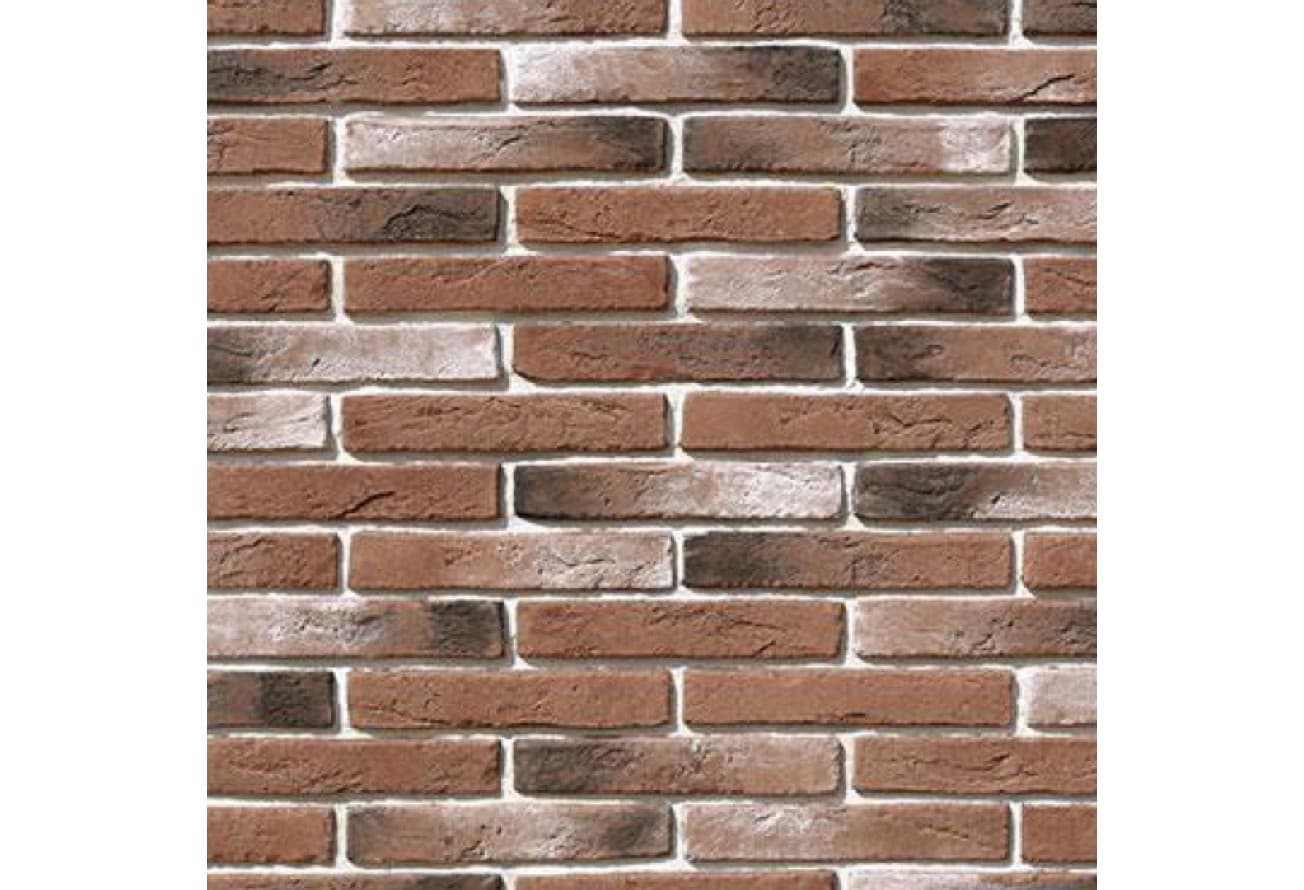 Рядовая плитка White Hills Остия брик 381-70 с расшивкой 1,2 см