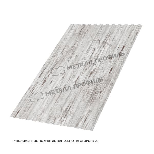 Профлист МЕТАЛЛ ПРОФИЛЬ МП-10x1100-A (ECOSTEEL_MA-01-Беленый Дуб-0,5)