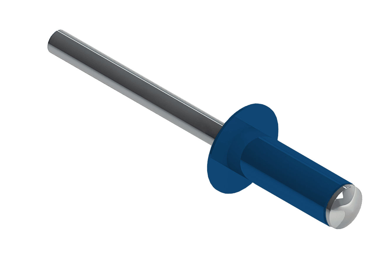 Заклёпка вытяжная Daxmer 3,2х8 RAL 5005 (20х1000шт) ал/ст