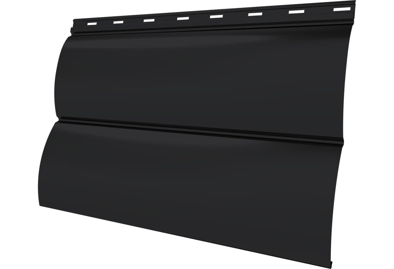Блок-хаус новый Grand Line 0,5 Velur с пленкой RAL 9005 черный