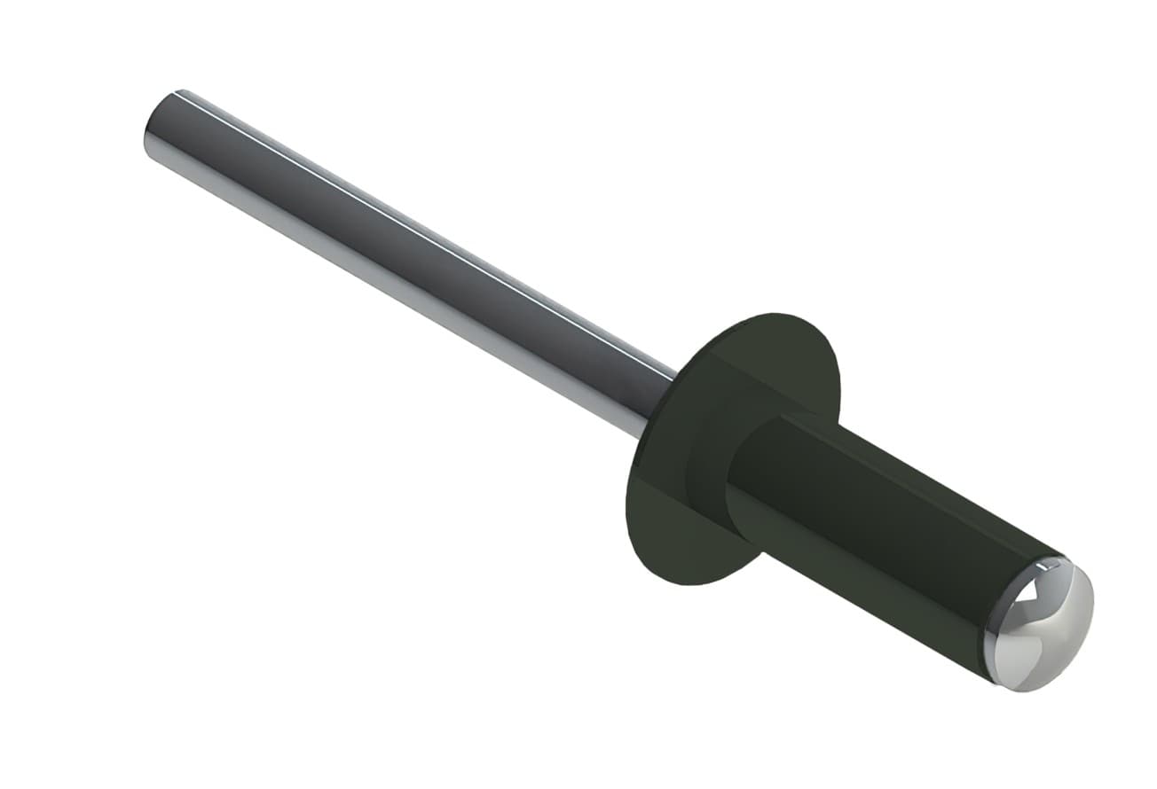 Заклёпка вытяжная Daxmer 3,2х8,0 RAL 6020 (1000 шт) сталь/сталь