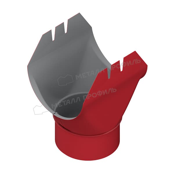Воронка выпускная МЕТАЛЛ ПРОФИЛЬ ПРОЕКТ D185х150 Ral 3011