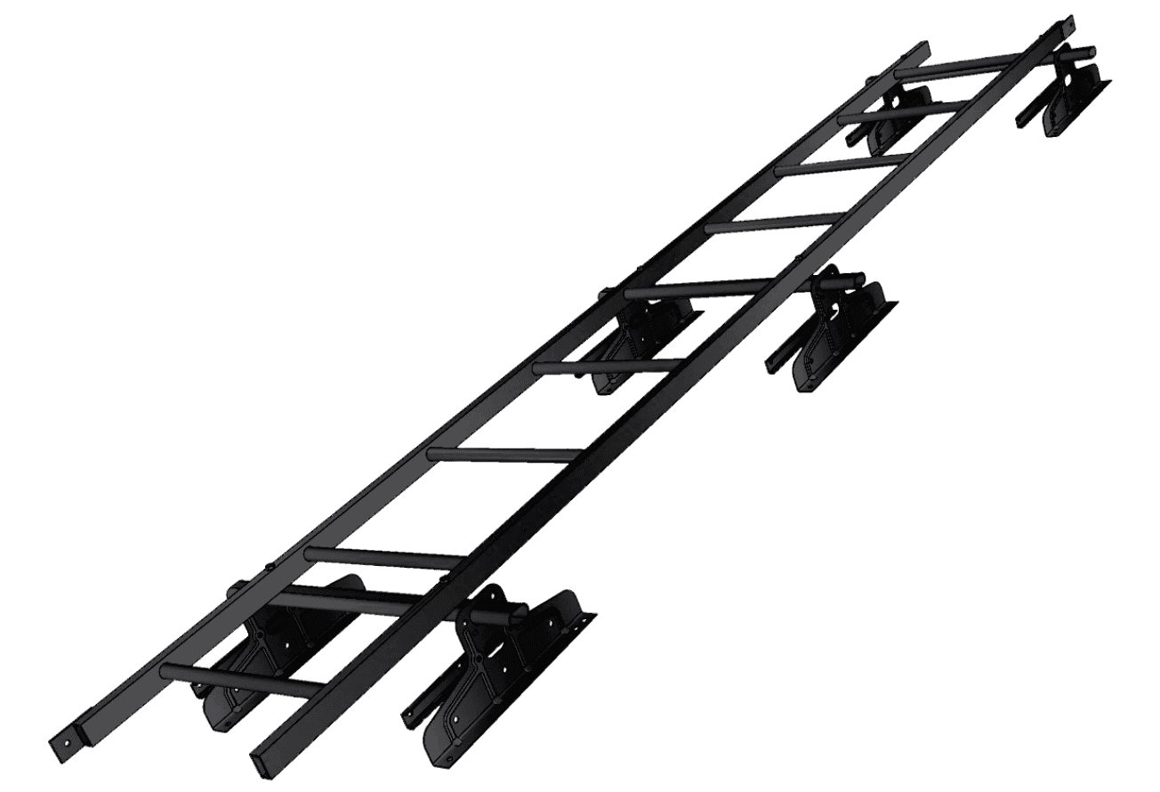 Лестница кровельная для фальца RAL 9005 (3м)