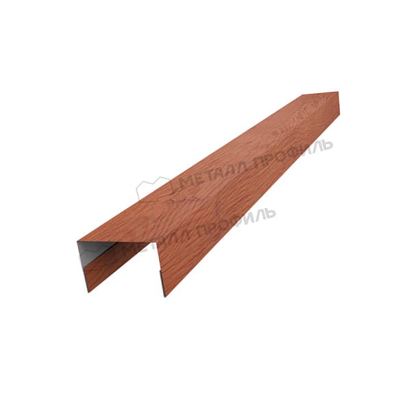 Планка стойки забора 40мм 30х40 х 3000 (ECOSTEEL_T-12-Дуб-0.45)