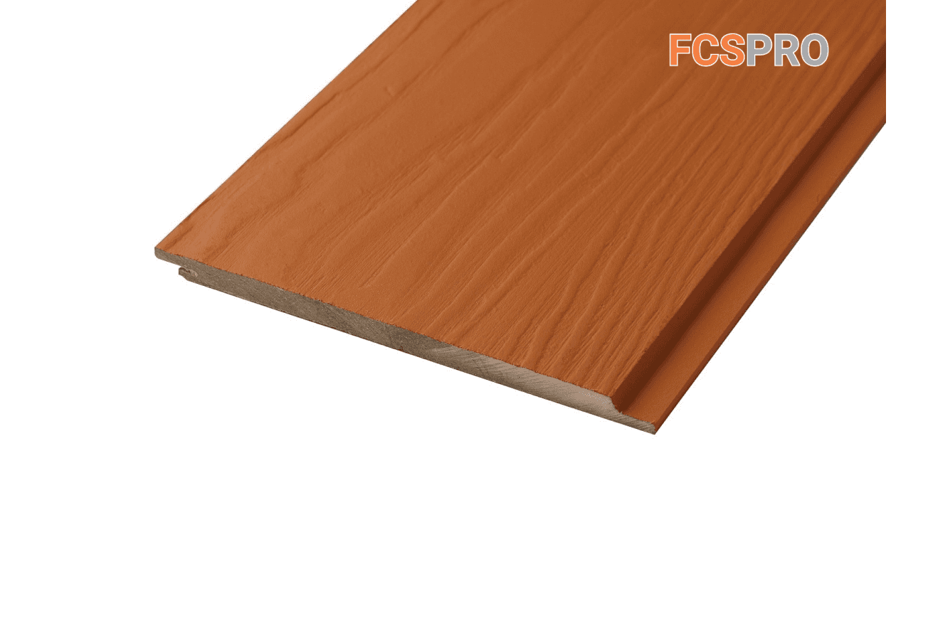 Фиброцементный сайдинг 190х10мм FCSPRO Wood Click F32 бурая земля (3м)