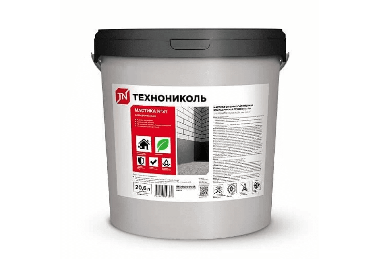 Мастика кровельная Технониколь №31 морозостойкая 18кг (ведро 20,6л)