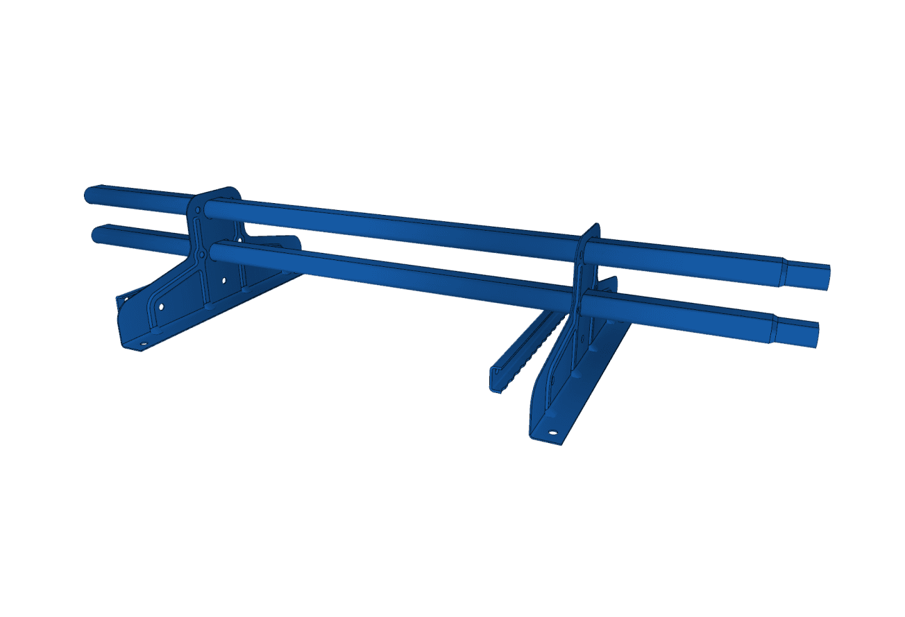 Снегозадержатель трубчатый для фальца Премиум d 45х25 RAL 5005 (1м) оцинкованный