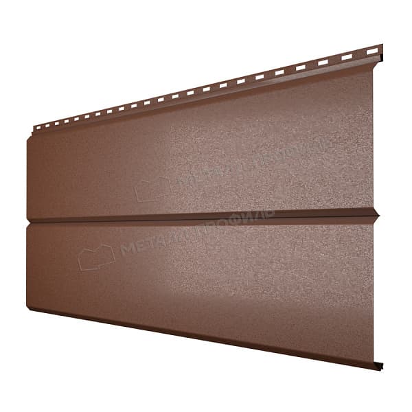 Сайдинг МЕТАЛЛ ПРОФИЛЬ Lбрус-XL-14х335 (VALORI-20-Яркий Брауни-0.5)
