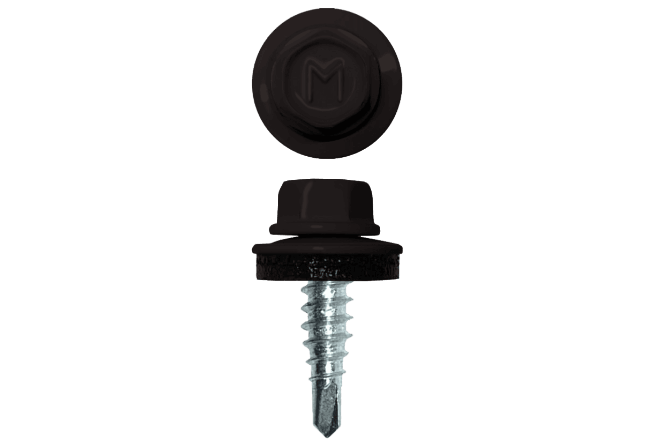 Саморез по металлу Daxmer 4,8х19 RAL 9005 (250) сверло №2