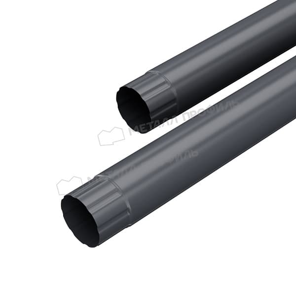 Труба соединительная МЕТАЛЛ ПРОФИЛЬ Foramina PUR D100х1000 Ral 7024