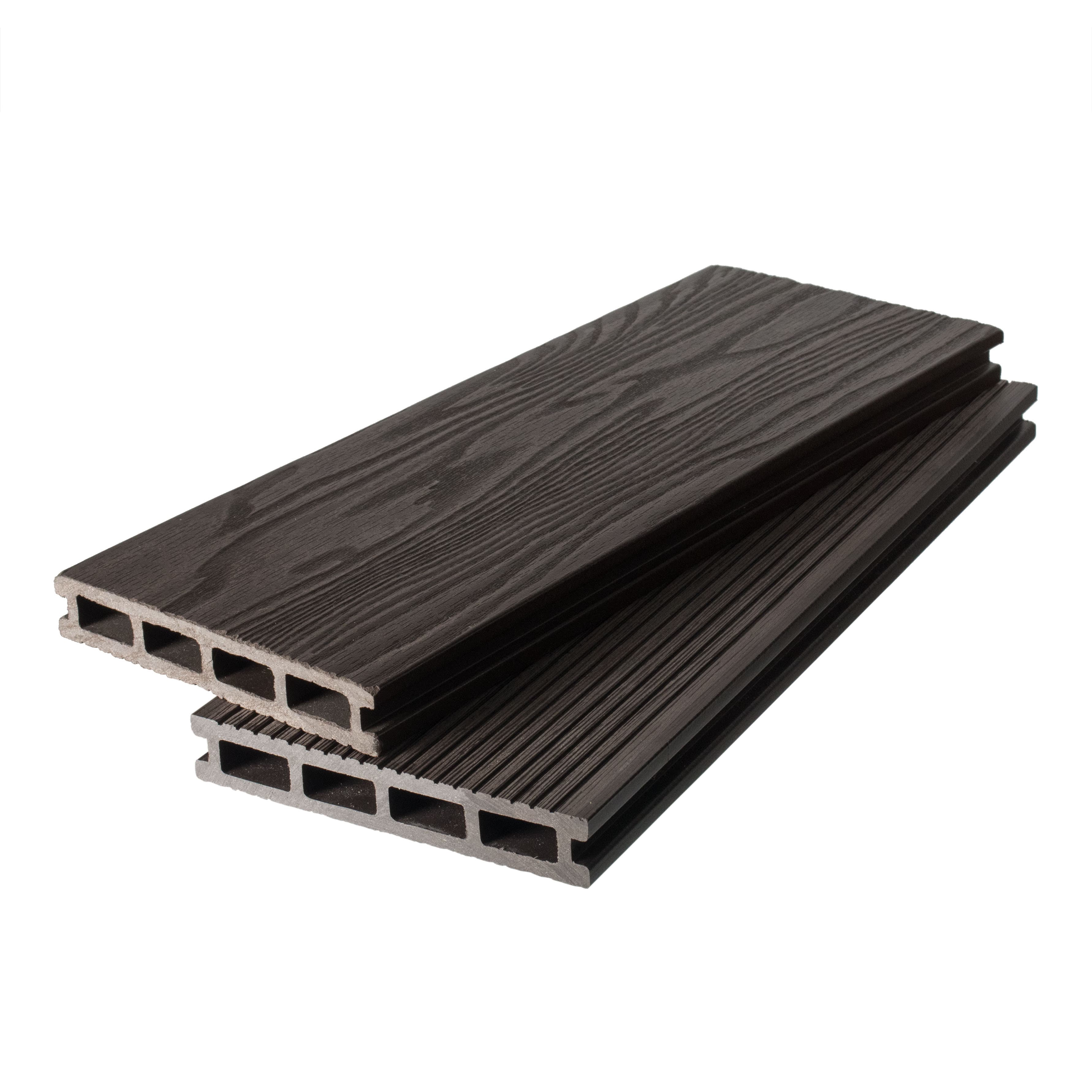Террасная доска двухсторонняя венге TalverWood 3D 150*25 мм (3/4/6 м) 3D текстура дерева - вельвет, м.пог