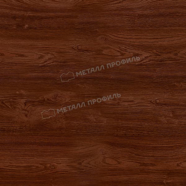 Штакетник металлический МЕТАЛЛ ПРОФИЛЬ TRAPEZE-T 16,5х118 (ECOSTEEL-01-МореныйДуб-0.5)