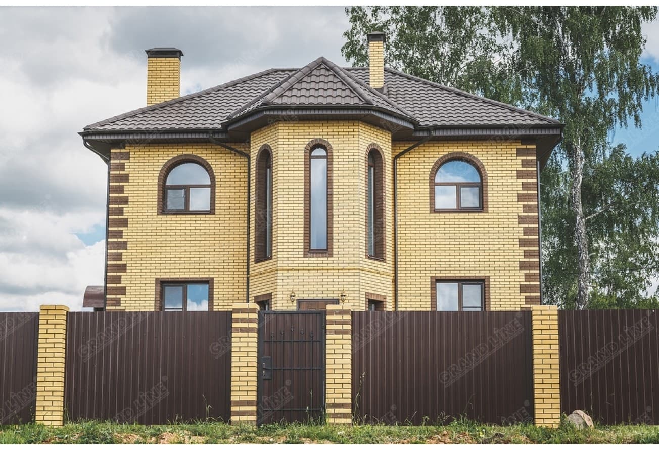 Колено 60 градусов Grand Line ПУ 90мм RAL 8017 шоколад