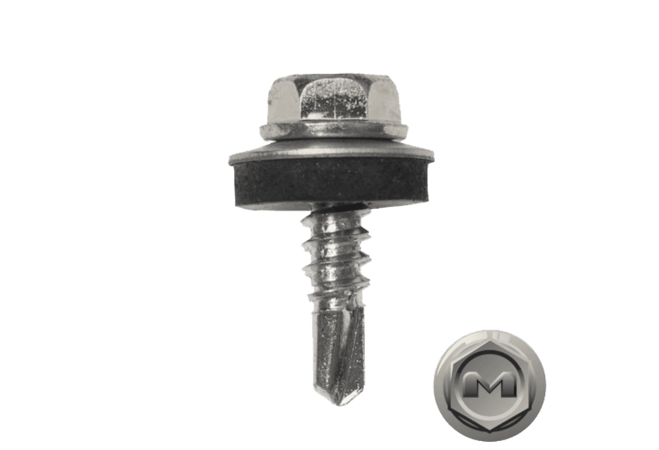 Саморез по металлу Daxmer 5,5х19 RAL 9010 (250) сверло №3