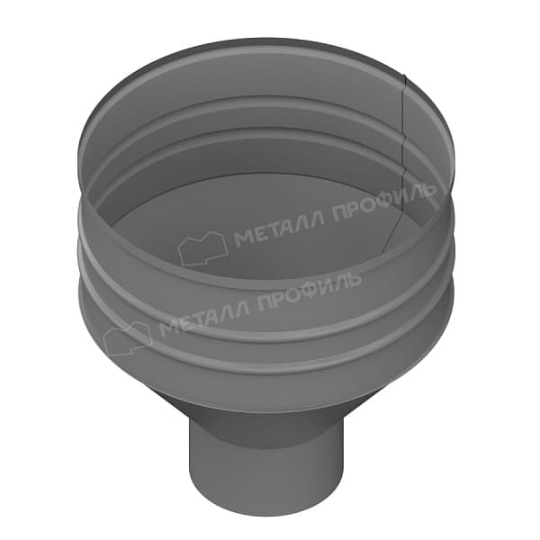 Воронка водосборная МЕТАЛЛ ПРОФИЛЬ ПРОЕКТ D350х150 Ral 7004