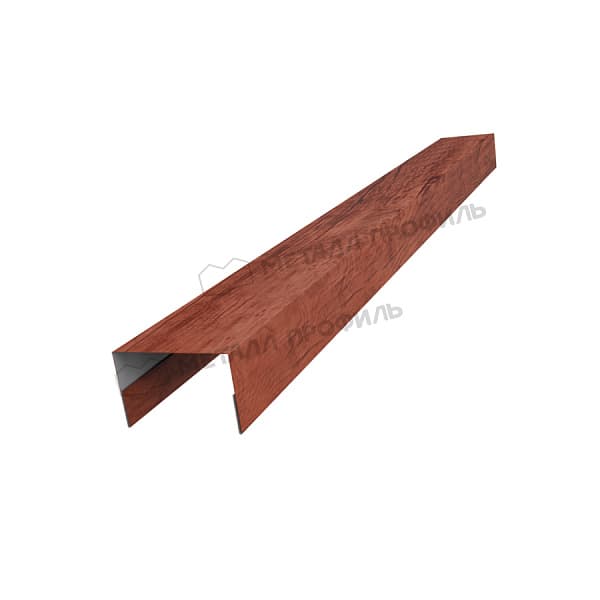 Планка стойки забора 40мм 30х40 х 2000 (ECOSTEEL_МАД-12-Античный Дуб-0.45)