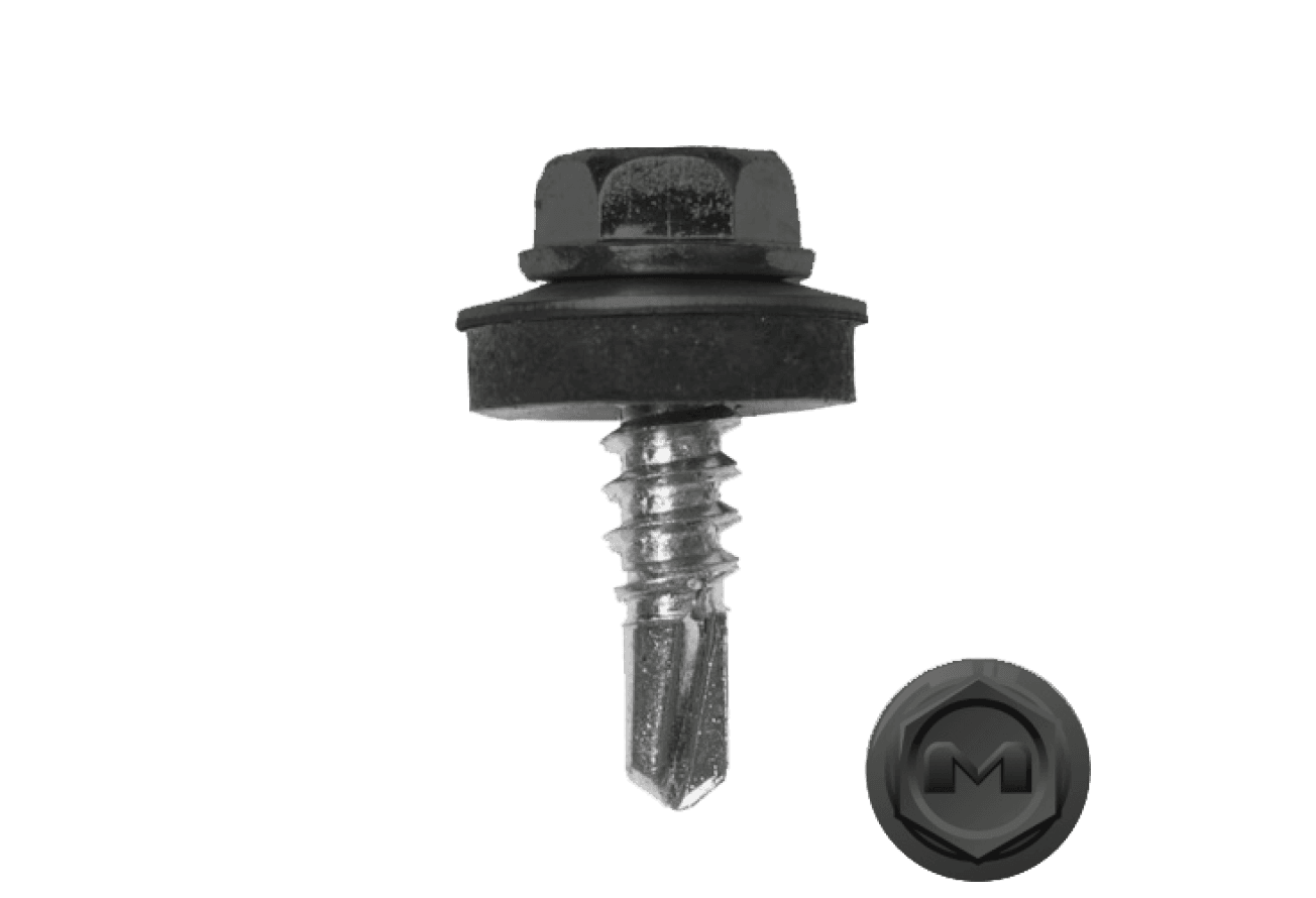 Саморез по металлу Daxmer 5,5х19 RAL 7005 (250) сверло №3