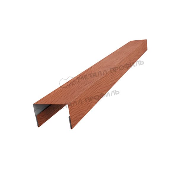 Планка крышки забора 35мм 38х23 х 2000 (ECOSTEEL_T-12-Дуб-0.45)