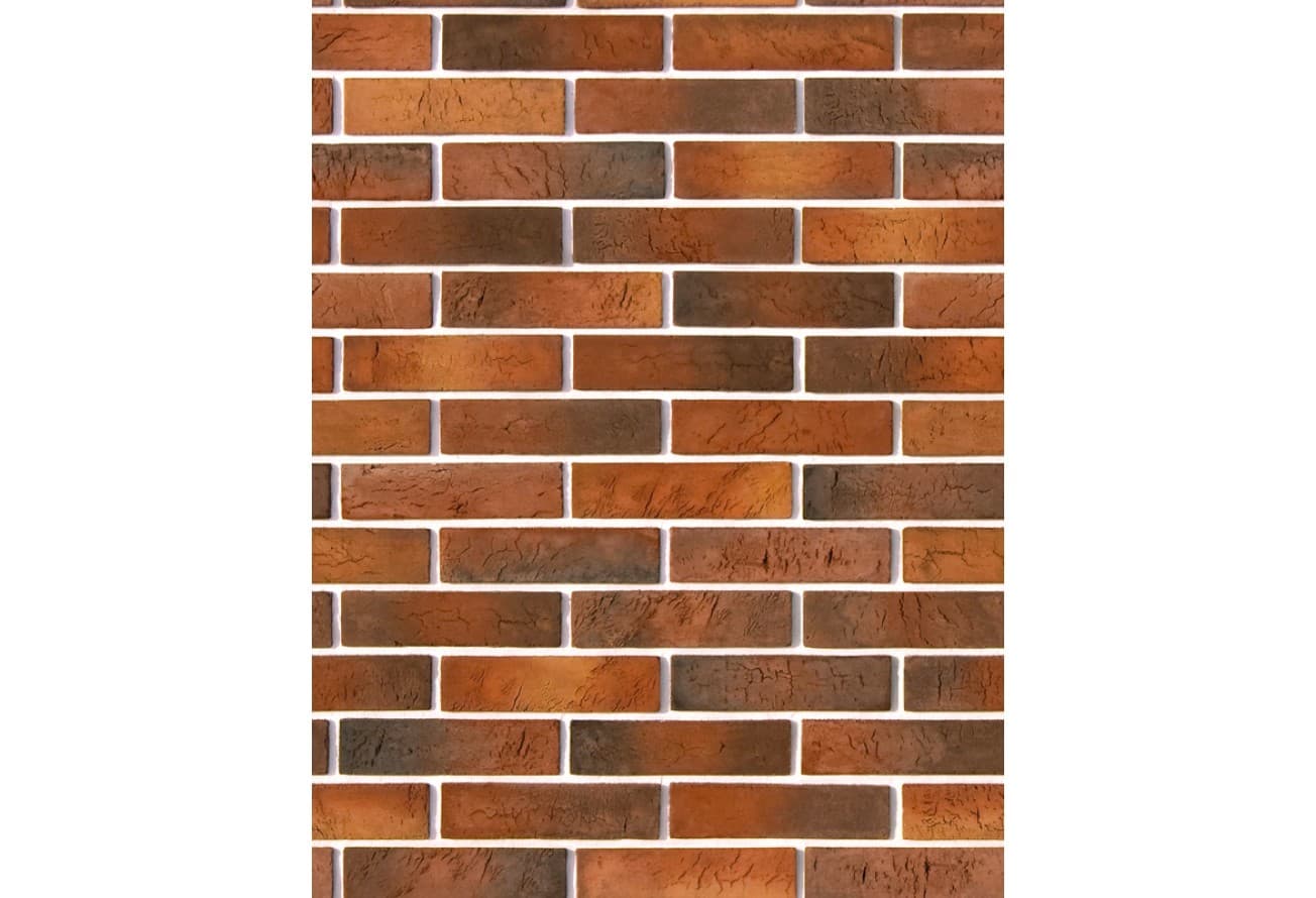 Рядовая плитка White Hills Design Терамо брик 353-70 с расшивкой 1,2 см