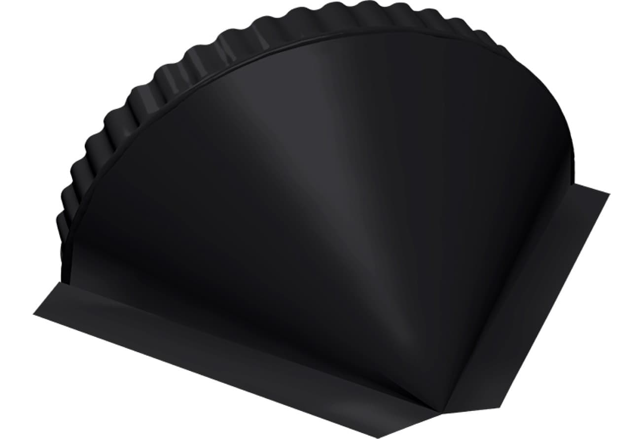 Заглушка малая конусная Grand Line 0,5 PurLite матовый RAL 9005 черный