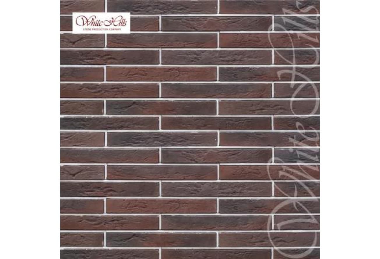 Камень искусственный для НФС White Hills Остия Брик F381-40 с расшивкой 0,9см