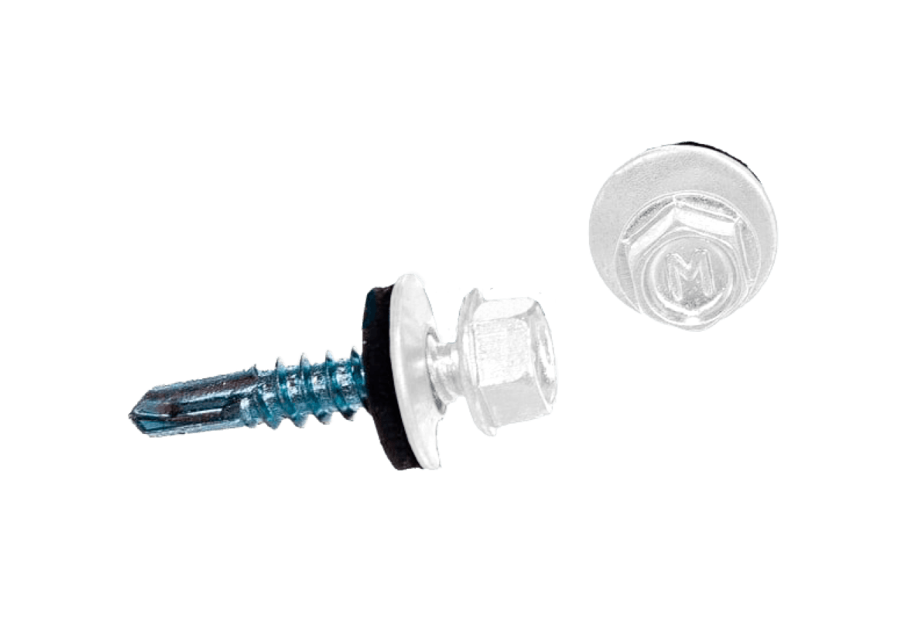Саморез по металлу Daxmer 5,5х25 RAL 9003 (250) сверло №3