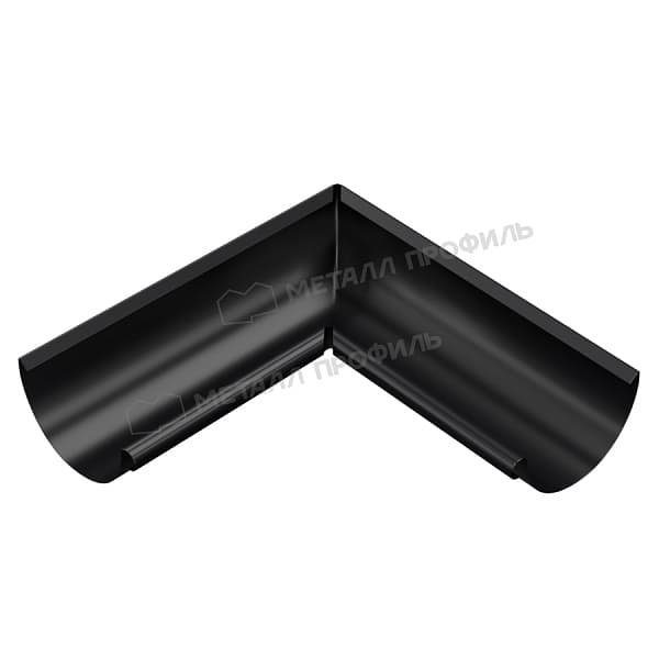 Угол желоба внутренний МЕТАЛЛ ПРОФИЛЬ PURMAN BLACK EDITION D125 Ral 9005