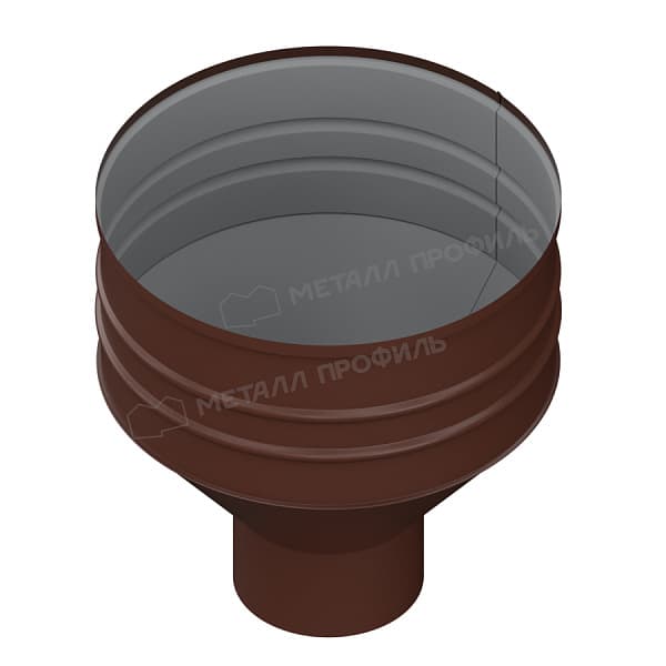 Воронка водосборная МЕТАЛЛ ПРОФИЛЬ ПРОЕКТ D350х150 Ral 8017
