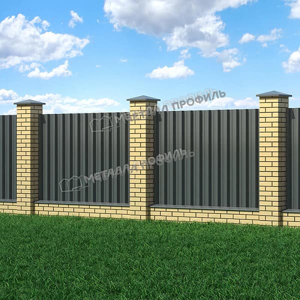 Профлист МЕТАЛЛ ПРОФИЛЬ Н-60x845-A NormanMP (ПЭ-01-7024-0,5)
