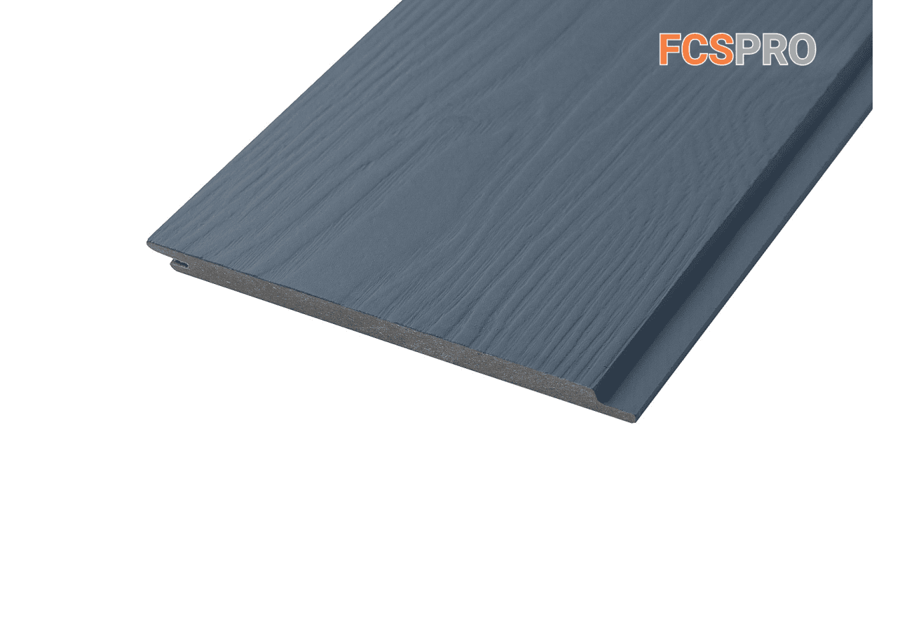 Фиброцементный сайдинг 190х10мм FCSPRO Wood Click F63 дождливое небо (3м)
