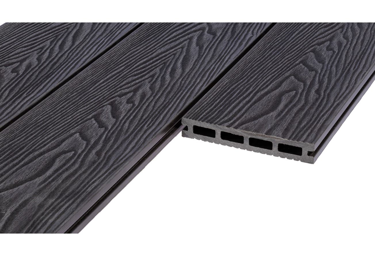 Террасная доска ДПК Grand Line 140мм 3D Дерево (Wood) венге 3м