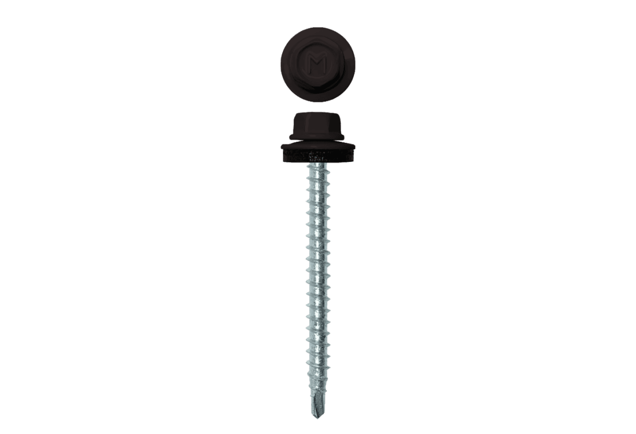 Саморез кровельный Daxmer 4,8х50 RAL 9005 (150) сверло №1