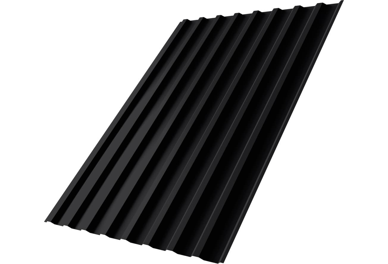 Профнастил С20B Grand Line 0,45 Drap ТХ RAL 9005 черный