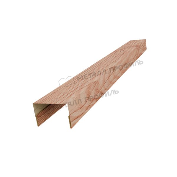 Планка крышки забора 35мм 38х23 х 2000 (ECOSTEEL_T-01-Кедр-0.5)