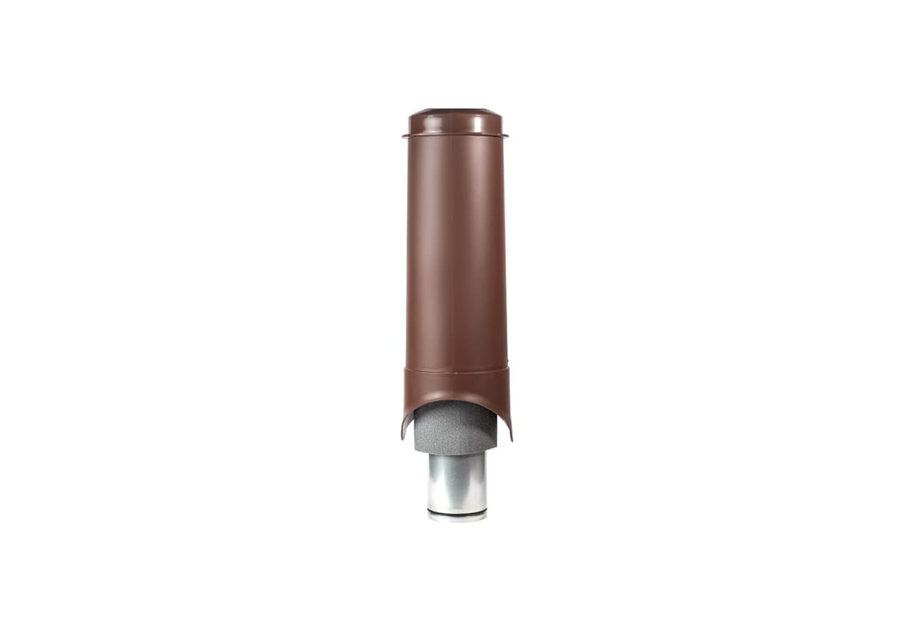 Выход вентиляции Krovent Pipe-VT 150/700 изолированный коричневый