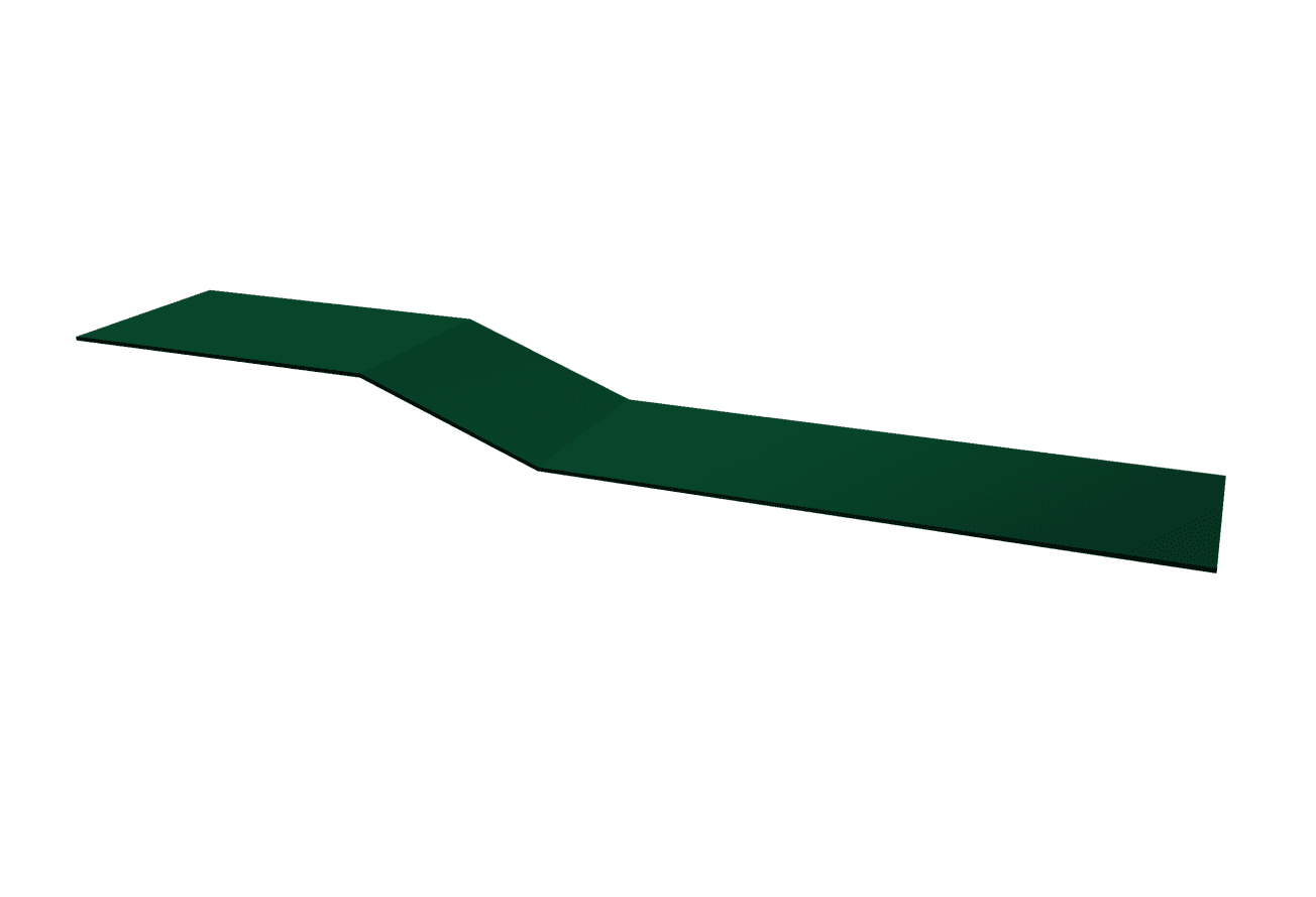 Планка крепежная фальц Grand Line 0,45 Drap ТР RAL 6005 зеленый мох (3м)