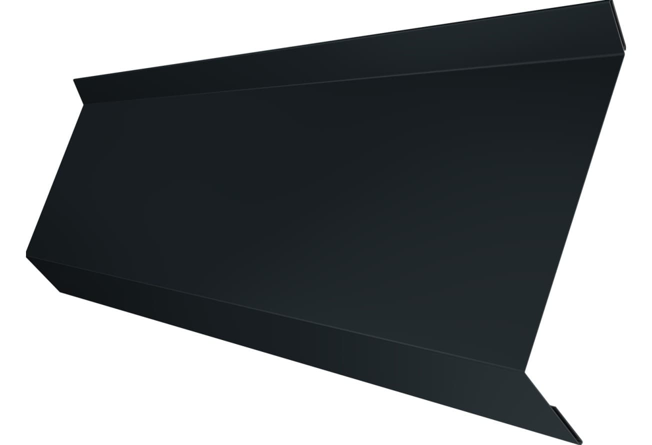 Планка примыкания в штробу 60 Grand Line 0,45 Drap ТХ RAL 7016 антрацитово-серый (2м)