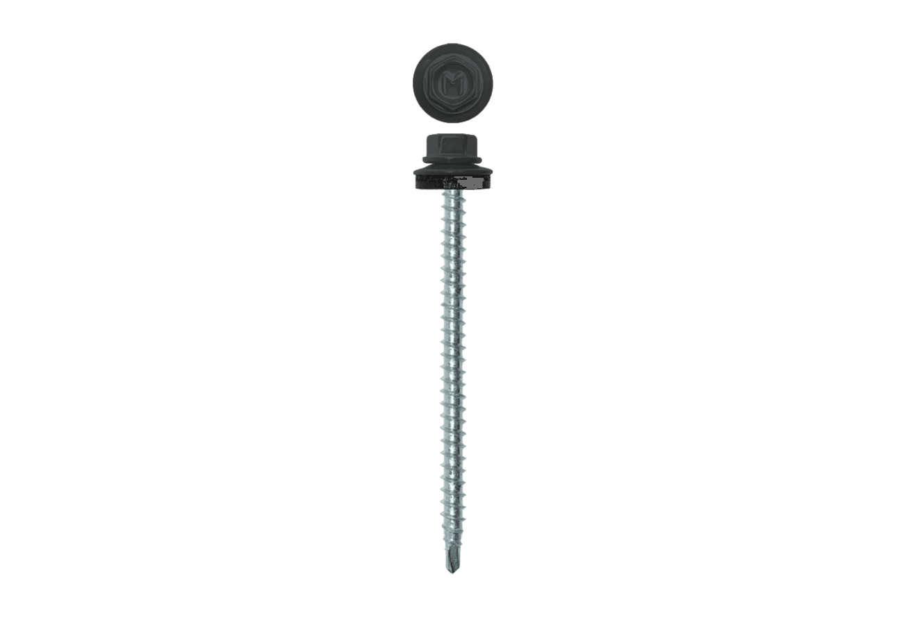 Саморез кровельный Daxmer 4,8х70 RAL 7016 (100) сверло №1