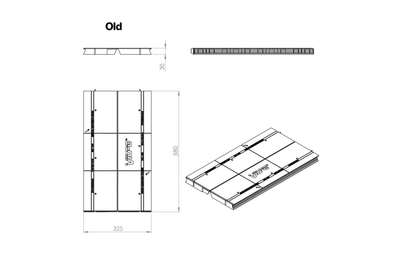 Аэратор коньковый Vilpe Airidge Felt L=0,59м