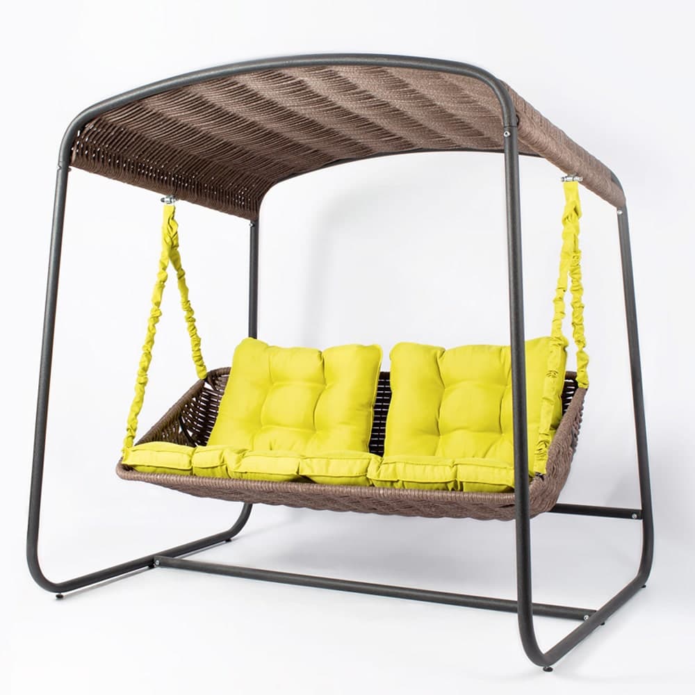 Плетеный диван Sky Bed Lite 2000 х1800м х1450мм коричневый