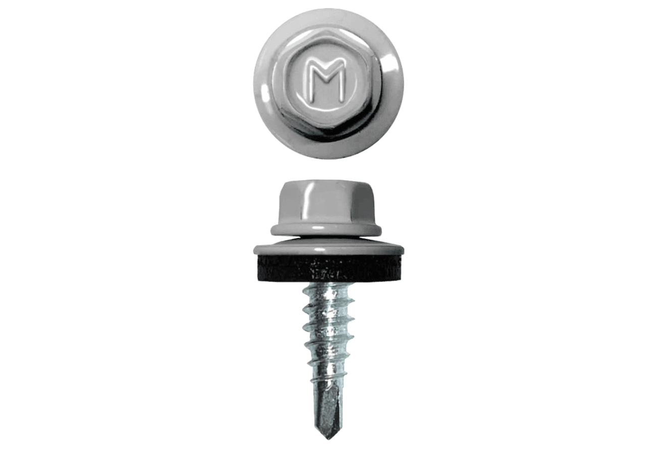 Саморез по металлу Daxmer 4,8х19 RAL 9003 (250) сверло №2