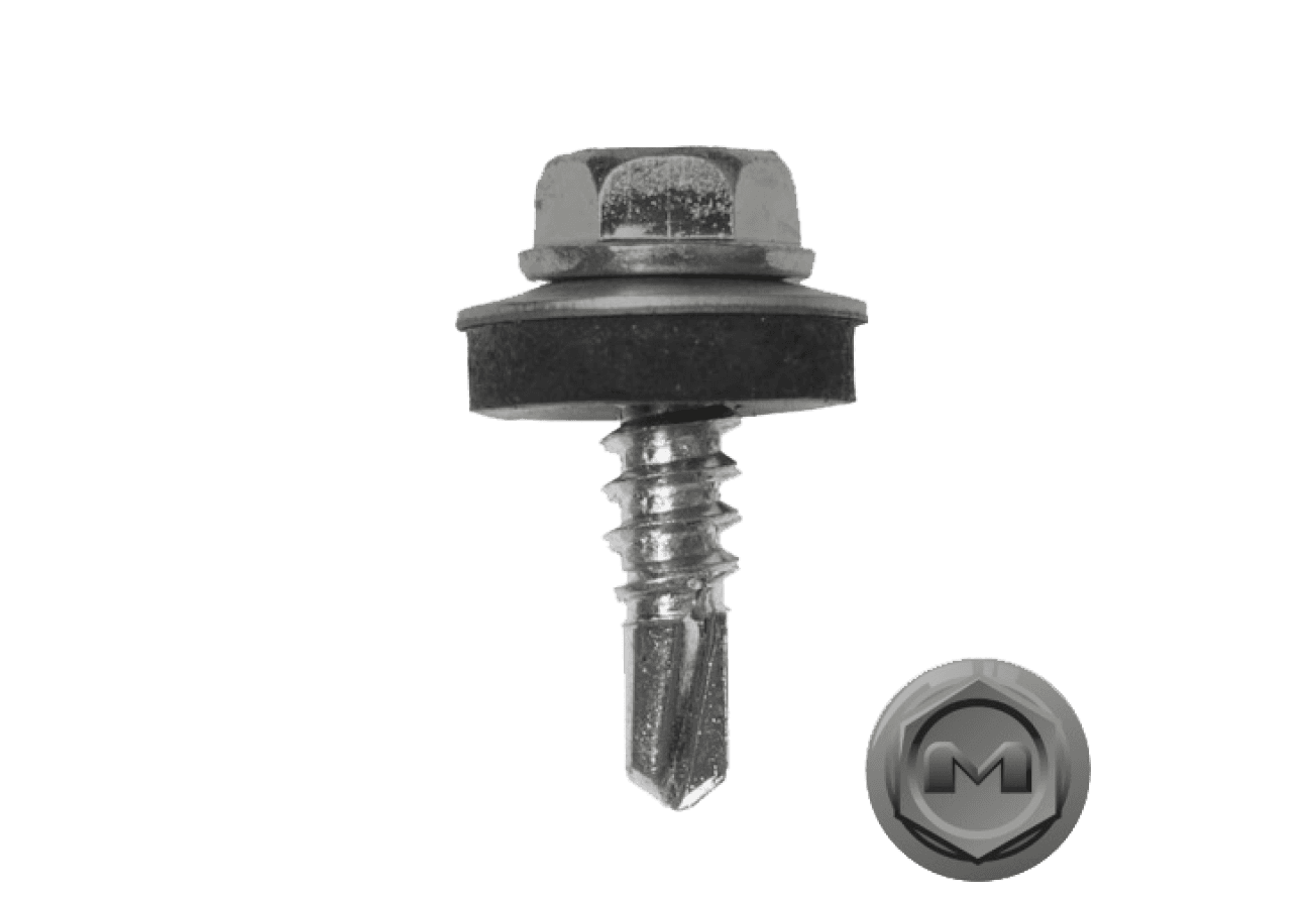 Саморез по металлу Daxmer 5,5х19 RAL 9007 (250) сверло №3